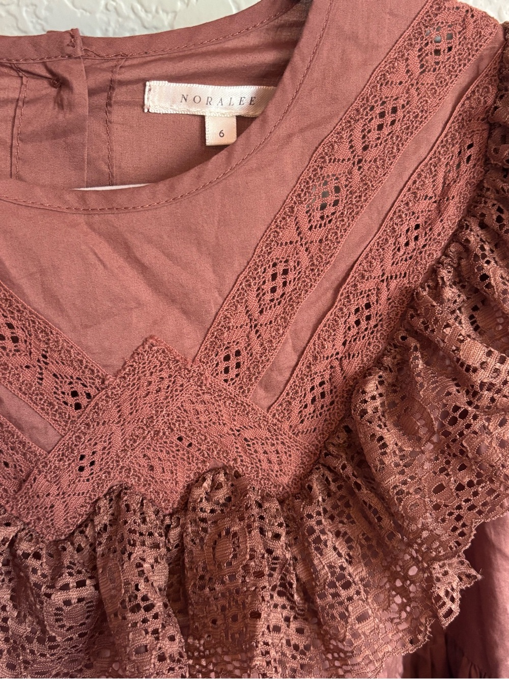 Noralee Girls Ruffle Lace Dress - Picture 3 of 5